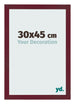 Photo Frame 30x45 cm Wine Red Swept MDF Bologna Front Size | Yourdecoration.co.uk