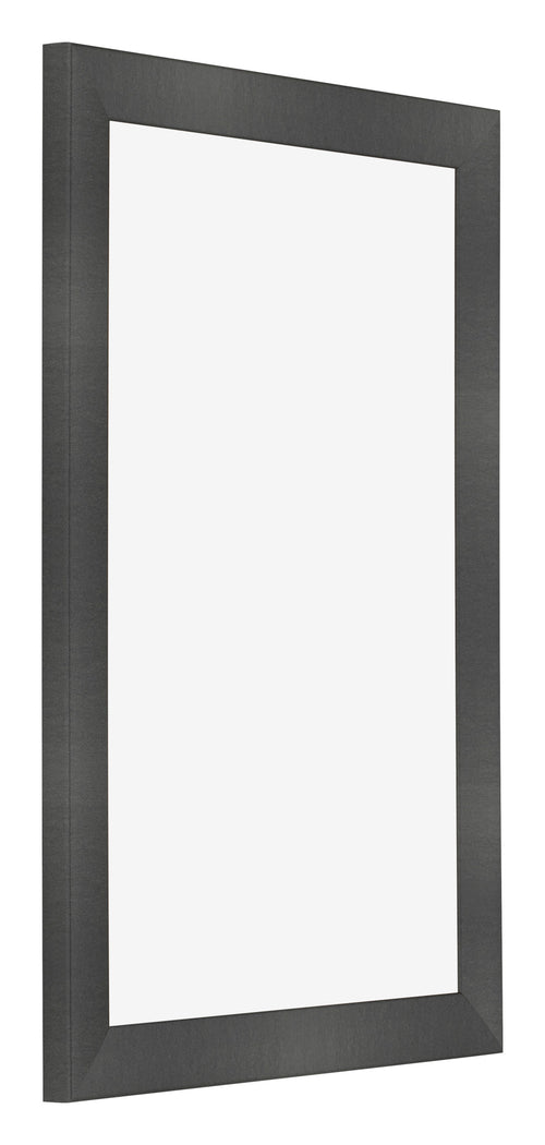 Photo Frame 30x45cm Black Silver Polished MDF Pisa Front Oblique | Yourdecoration.co.uk