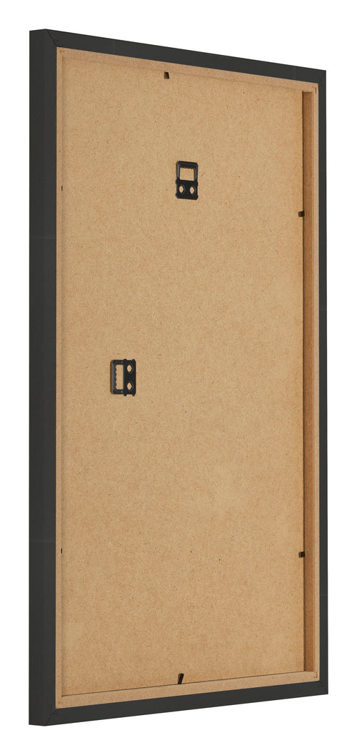 Photo Frame 30x45cm Black Woodgrain MDF Bologna Back Oblique | Yourdecoration.co.uk