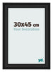 Photo Frame 30x45cm Black Woodgrain MDF Lazio Front Size | Yourdecoration.co.uk