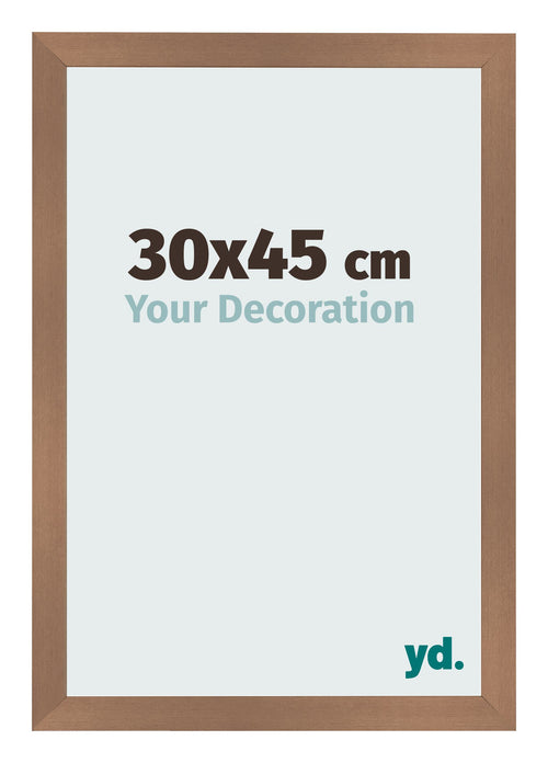 Photo Frame 30x45cm Copper Design MDF Bologna Front Size | Yourdecoration.co.uk