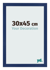 Photo Frame 30x45cm Dark Blue Swept MDF Bologna Front Size | Yourdecoration.co.uk