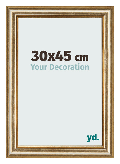 Photo Frame 30x45cm Gold Antique MDF Lazio Front Size | Yourdecoration.co.uk