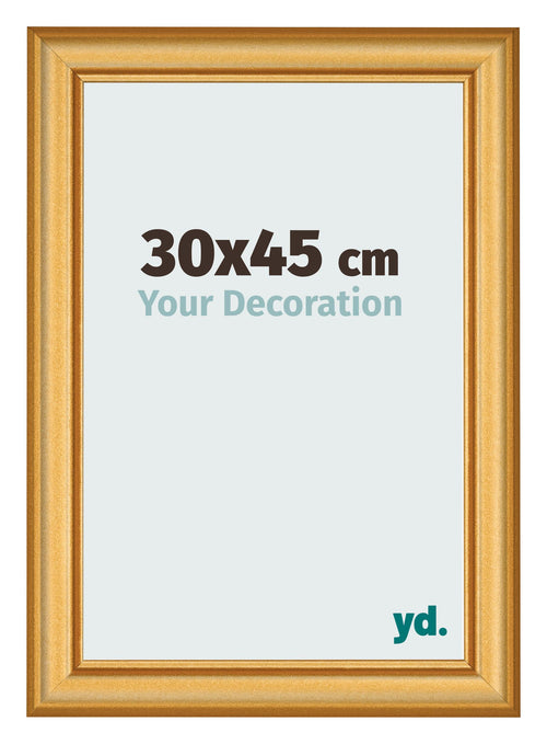Photo Frame 30x45cm Gold Matte MDF Lazio Front Size | Yourdecoration.co.uk
