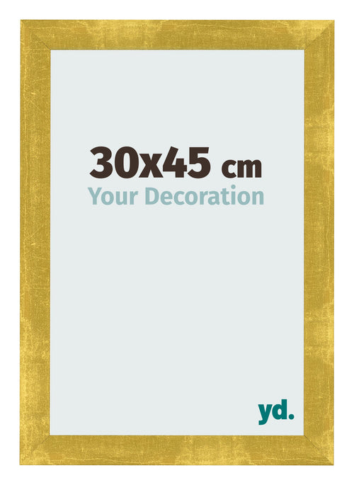 Photo Frame 30x45cm Gold Vintage MDF Pisa Front Size | Yourdecoration.co.uk