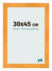 Photo Frame 30x45cm Orange MDF Pisa Front Size | Yourdecoration.co.uk