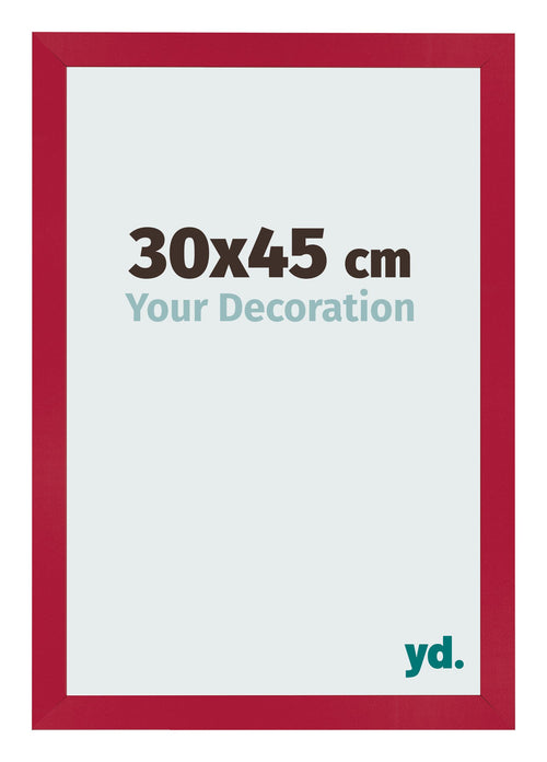 Photo Frame 30x45cm Red MDF Bologna Front Size | Yourdecoration.co.uk