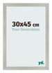 Photo Frame 30x45cm Silver Matte MDF Bologna Front Size | Yourdecoration.co.uk