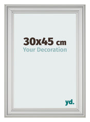 Photo Frame 30x45cm Silver Matte MDF Lazio Front Size | Yourdecoration.co.uk
