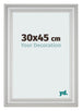 Photo Frame 30x45cm Silver Matte MDF Lazio Front Size | Yourdecoration.co.uk