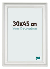 Photo Frame 30x45cm White Swept MDF Lazio Front Size | Yourdecoration.co.uk