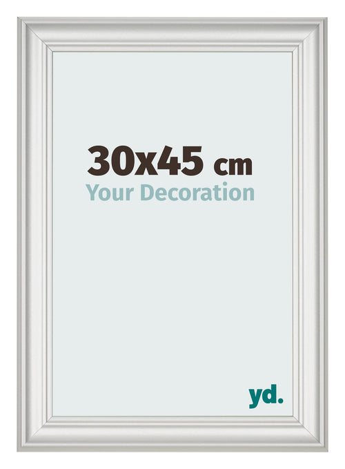 Photo Frame 30x45cm White Swept MDF Lazio Front Size | Yourdecoration.co.uk