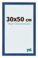 Photo Frame 30x50 cm Dark Blue MDF Bologna Front Size | Yourdecoration.co.uk