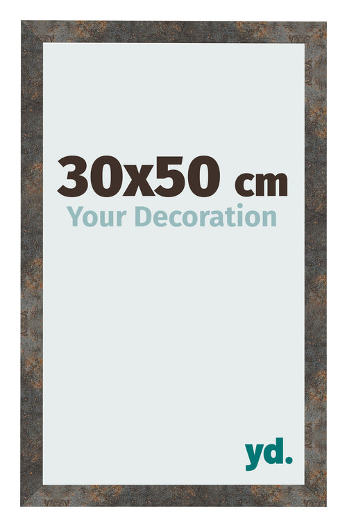 Photo Frame 30x50 cm Oxidized Metal MDF Bologna Front Size | Yourdecoration.co.uk