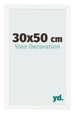 Photo Frame 30x50 cm White High Gloss MDF Bologna Front Size | Yourdecoration.co.uk