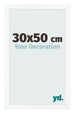 Photo Frame 30x50 cm White Matte MDF Bologna Front Size | Yourdecoration.co.uk