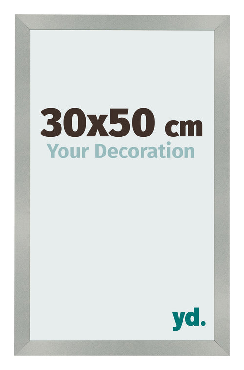 Photo Frame 30x50cm Aluminum Brushed MDF Bologna Front Size | Yourdecoration.co.uk