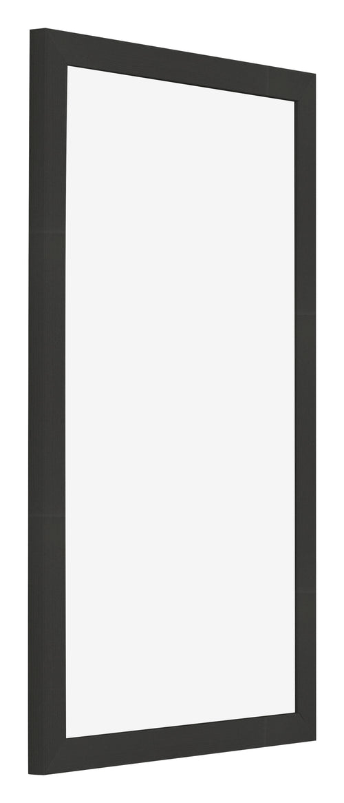 Photo Frame 30x50cm Black Woodgrain MDF Bologna Front Oblique | Yourdecoration.co.uk