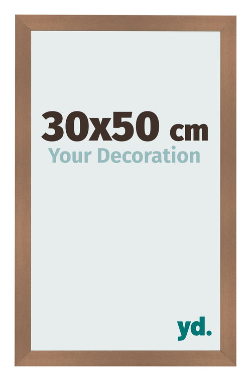 Photo Frame 30x50cm Copper Design MDF Bologna Front Size | Yourdecoration.co.uk