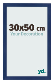Photo Frame 30x50cm Dark Blue Swept MDF Bologna Front Size | Yourdecoration.co.uk