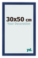 Photo Frame 30x50cm Dark Blue Swept MDF Bologna Front Size | Yourdecoration.co.uk