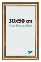 Photo Frame 30x50cm Gold Antique MDF Lazio Front Size | Yourdecoration.co.uk