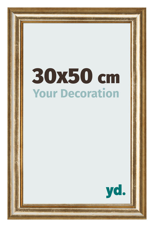 Photo Frame 30x50cm Gold Antique MDF Lazio Front Size | Yourdecoration.co.uk