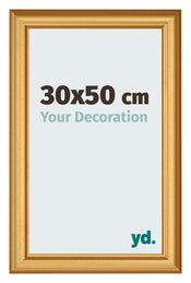 Photo Frame 30x50cm Gold Matte MDF Lazio Front Size | Yourdecoration.co.uk