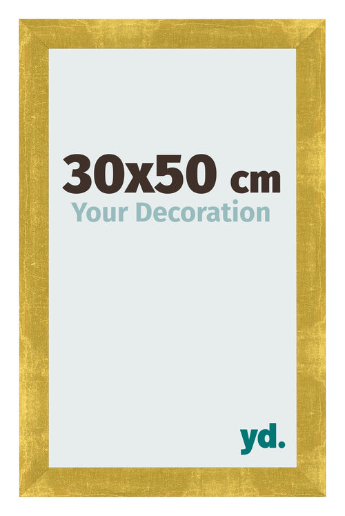 Photo Frame 30x50cm Gold Vintage MDF Pisa Front Size | Yourdecoration.co.uk
