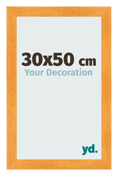 Photo Frame 30x50cm Orange MDF Pisa Front Size | Yourdecoration.co.uk