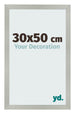 Photo Frame 30x50cm Silver Matte MDF Bologna Front Size | Yourdecoration.co.uk