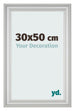 Photo Frame 30x50cm Silver Matte MDF Lazio Front Size | Yourdecoration.co.uk