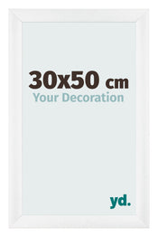 Photo Frame 30x50cm White Vintage MDF Pisa Front Size | Yourdecoration.co.uk