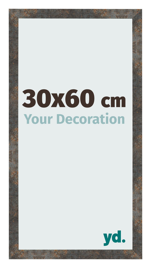 Photo Frame 30x60 cm Oxidized Metal MDF Bologna Front Size | Yourdecoration.co.uk
