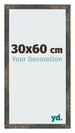 Photo Frame 30x60 cm Oxidized Metal MDF Bologna Front Size | Yourdecoration.co.uk