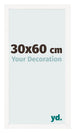 Photo Frame 30x60 cm White High Gloss MDF Bologna Front Size | Yourdecoration.co.uk