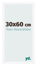 Photo Frame 30x60 cm White Matte MDF Bologna Front Size | Yourdecoration.co.uk