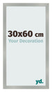 Photo Frame 30x60cm Aluminum Brushed MDF Bologna Front Size | Yourdecoration.co.uk