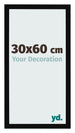 Photo Frame 30x60cm Black High Gloss MDF Bologna Front Size | Yourdecoration.co.uk
