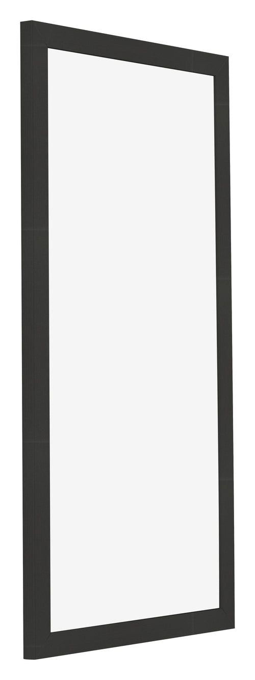 Photo Frame 30x60cm Black Woodgrain MDF Bologna Front Oblique | Yourdecoration.co.uk