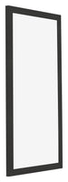 Photo Frame 30x60cm Black Woodgrain MDF Bologna Front Oblique | Yourdecoration.co.uk