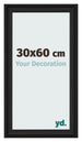 Photo Frame 30x60cm Black Woodgrain MDF Lazio Front Size | Yourdecoration.co.uk