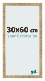 Photo Frame 30x60cm Gold Antique MDF Bologna Front Size | Yourdecoration.co.uk