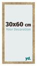 Photo Frame 30x60cm Gold Antique MDF Bologna Front Size | Yourdecoration.co.uk