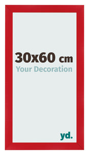 Photo Frame 30x60cm Red MDF Pisa Front Size | Yourdecoration.co.uk
