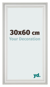 Photo Frame 30x60cm White Swept MDF Lazio Front Size | Yourdecoration.co.uk
