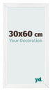 Photo Frame 30x60cm White Vintage MDF Pisa Front Size | Yourdecoration.co.uk