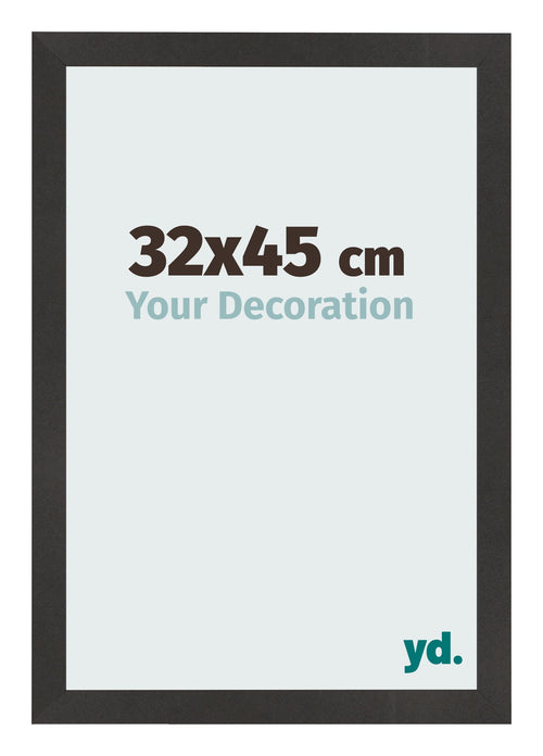 Photo Frame 32x45 cm Black Matte MDF Bologna Front Size | Yourdecoration.co.uk