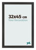 Photo Frame 32x45 cm Black Matte MDF Bologna Front Size | Yourdecoration.co.uk