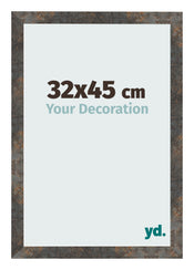 Photo Frame 32x45 cm Oxidized Metal MDF Bologna Front Size | Yourdecoration.co.uk